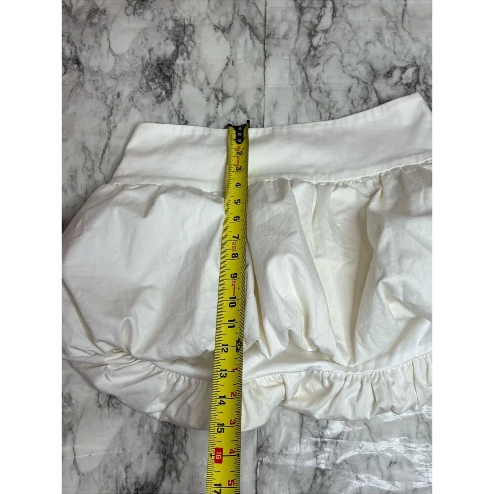 MAJORELLE White Luana Mini Skirt ivory size medium short club festival